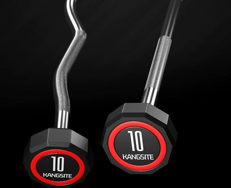 KANGSITE Commercial Fixed Barbell for Gym Workouts with 100kg Capacity from KANGSITE