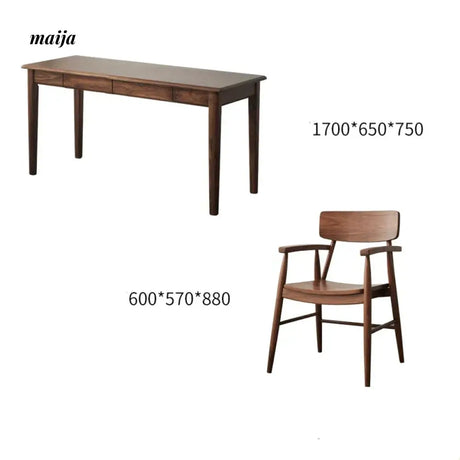 XIXI Aiden Solid Wood Office Desk from XIXI
