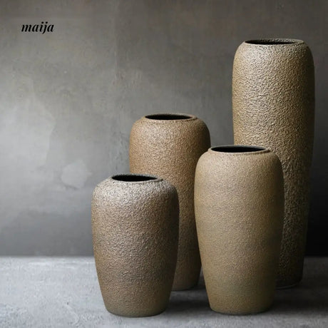 JOTO Retro Ceramic Large Vase Living Room Hotel Decoration from JOTO