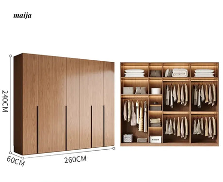 MEIHOUSE French Glass Door Romantic Bedroom Wardrobe Cabinet from MEIHOUSE