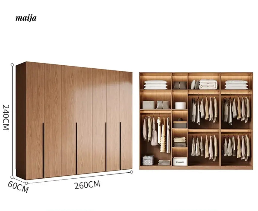 MEIHOUSE French Glass Door Romantic Bedroom Wardrobe Cabinet from MEIHOUSE
