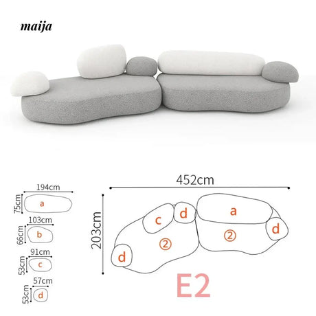 NAVI Pebbles Fabric Sofa from maija