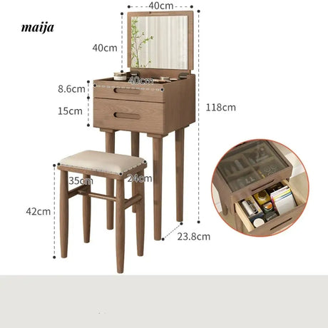 FUYUKI Compact Dressing Table from KENZAKI
