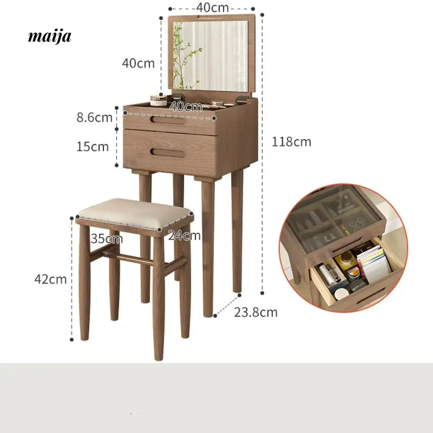 FUYUKI Compact Dressing Table from KENZAKI