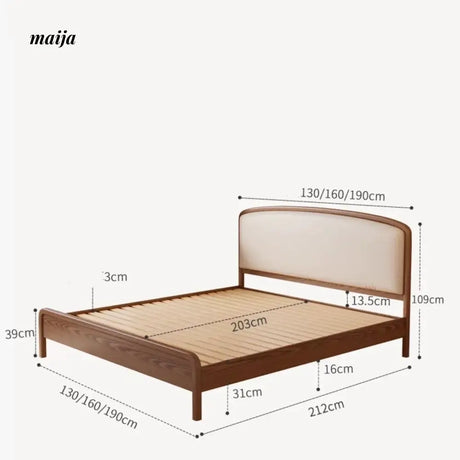FUYUKI Jacksonville Solid Wood Bed from FUYUKI