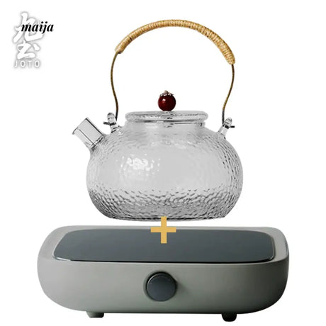 JOTO Hammered Glass Teapot Filtering Home Kung Fu Tea Kettle from MOSE