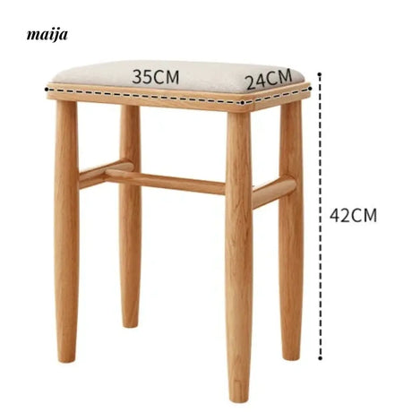 FUYUKI Lawton Dressing Stool from KENZAKI