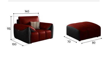 DIPU Alondra Scandinavian Leather Minimalist Sofa from DIPU
