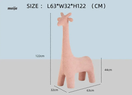 LOWERLEFT Giraffe Kids Shoe Stool from Lower Left