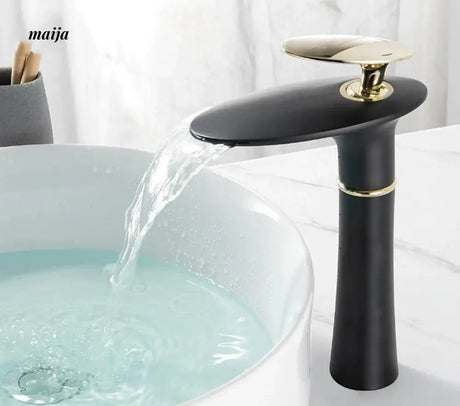 Flying Saucer Copper Waterfall Basin Faucet from Kaiyashi