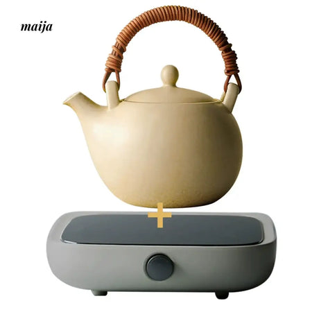 JOTO Japanese Pottery Boiling Teapot Bamboo Handle Kung Fu Tea Set from JOTO