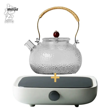 JOTO Hammered Glass Teapot Filtering Home Kung Fu Tea Kettle from MOSE
