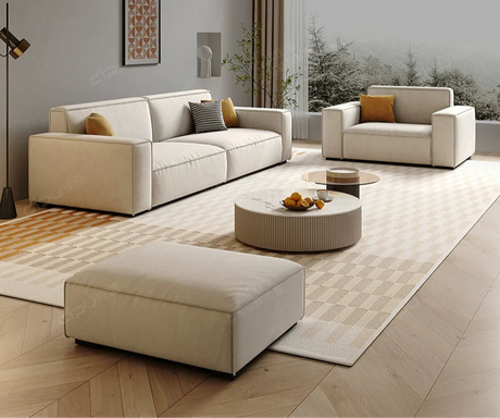 DIPU Aleah Cat-Safe Creamy Style Sofa from DIPU