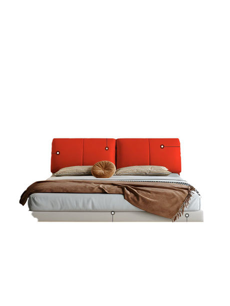 DIPU Alina Luxury Elephant Ear Leather Bed from DIPU