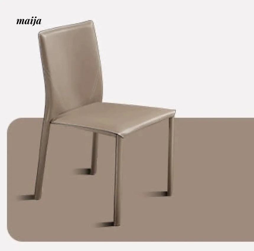 Saddle Leather Dining Chairs from maija