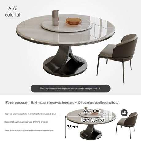 Seaton Lazy Susan Dining Table from MODENG