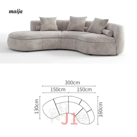 NAVI Emelie Curve Sofa from maija