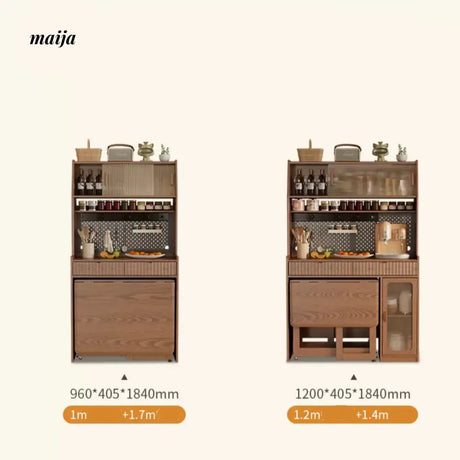 FUYUKI San Diego Retractable Dining Table and Cabinet from FUYUKI