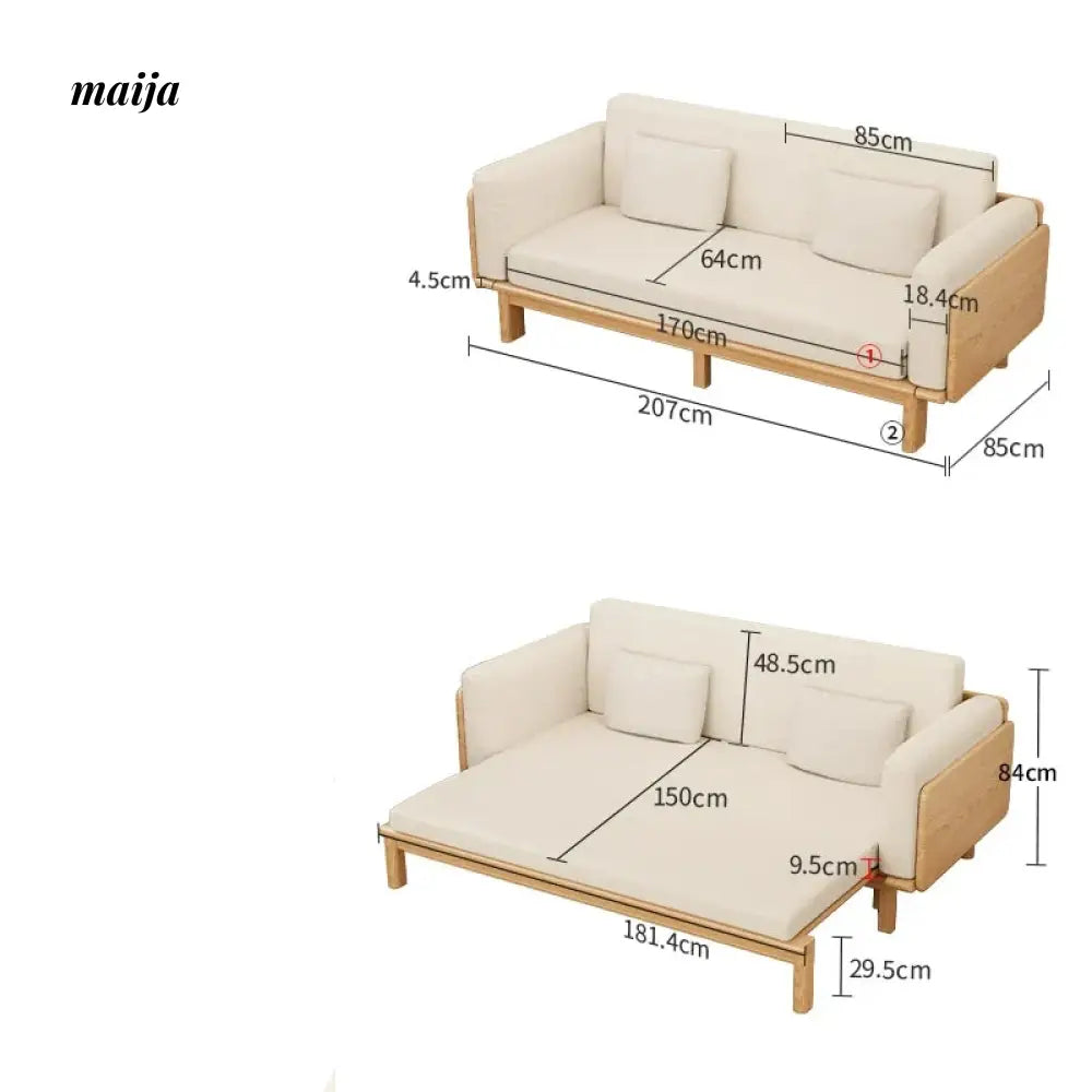 FUYUKI Buckeye Sofa Bed from KENZAKI