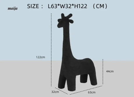 LOWERLEFT Giraffe Kids Shoe Stool from Lower Left
