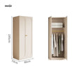 MEIHOUSE French Light Luxury Glass Door Bedroom Wardrobe Locker from MEIHOUSE