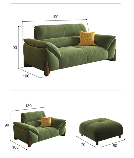 DIPU Aveena Light Luxury Hair Mesh Modern Sofa from DIPU