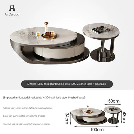 Seaton Lazy Susan Dining Table from MODENG