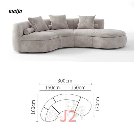 NAVI Emelie Curve Sofa from maija
