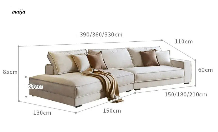 YS Budapest Frosted Large Corner Sofa from YS