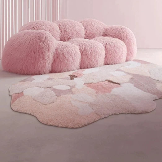 KENZAKI Sakura Snow Washable Rug from KENZAKI