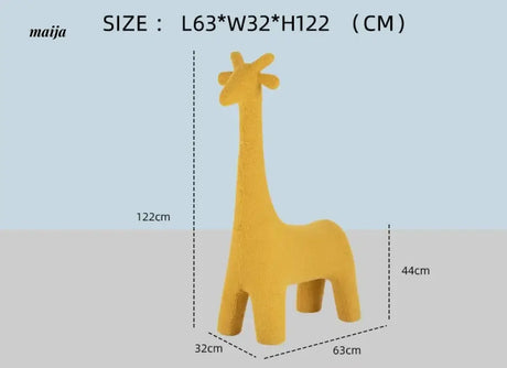 LOWERLEFT Giraffe Kids Shoe Stool from Lower Left