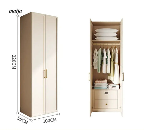 MEIHOUSE French Cream Bedroom Large Top Storage Wardrobe from MEIHOUSE