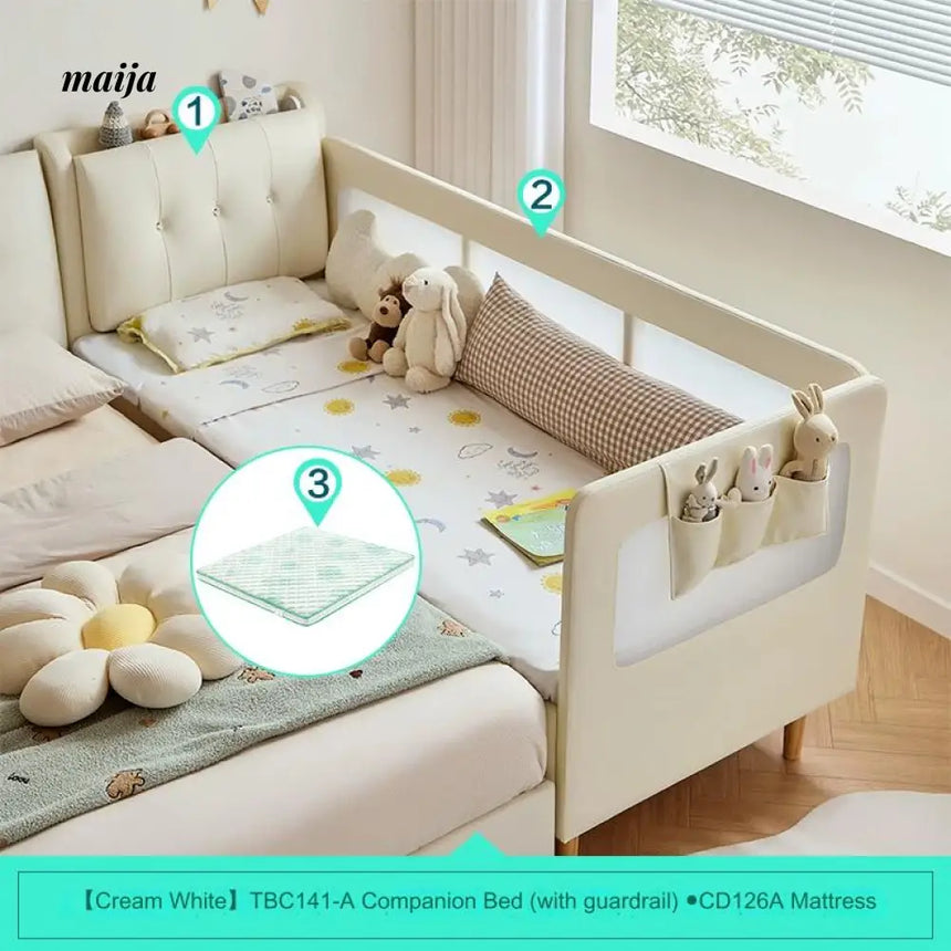 LINSYKIDS Claymore Bed Extender with Guardrail from LINSY KIDS