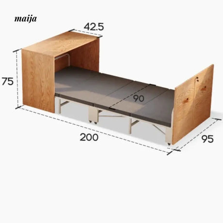 Foldable Solid Wood Nap Time Bed from maija