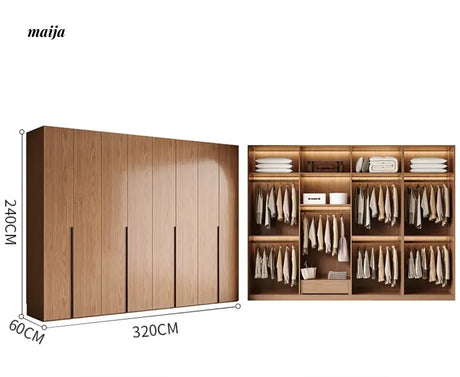 MEIHOUSE French Glass Door Romantic Bedroom Wardrobe Cabinet from MEIHOUSE