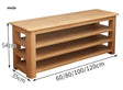 Evergreen Solid Wood Shoe Stool from maija