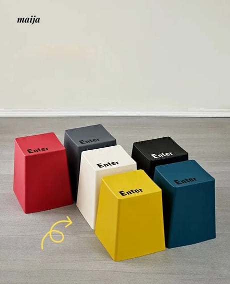 Colourful Enter Key Stool from maija