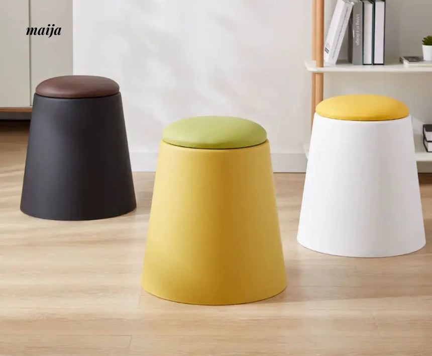 Stackable Round Stool (set of 2) from maija