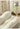 SMALL HIBISCUS Cream Wavy Cloth Sofa Beauty Salon from SMALL HIBISCUS