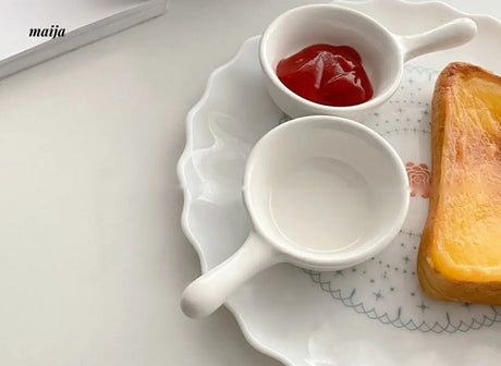 BANKE Ceramics Tomato Sauce Dip Plate from BANKE
