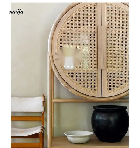 RATTAN CRAFTSMAN Light Luxury Wine Cabinet from RATTAN CRAFTSMAN