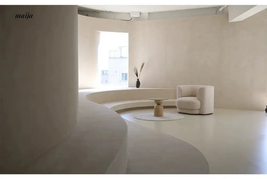 YAN JIAN Nordic Velvet Sofa in Cream Style from YAN JIAN
