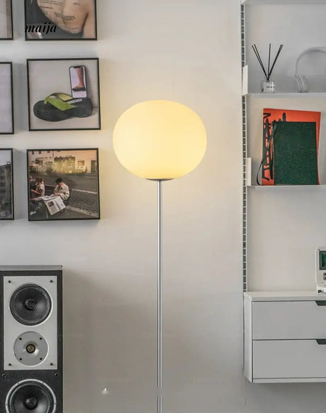 LYNN Danish Modern Glass Ball Floor Lamp from Lynn's Lamp
