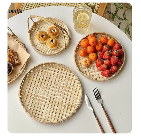 BANKE Creative Handmade Multi-Layer Bamboo Basket from BANKE