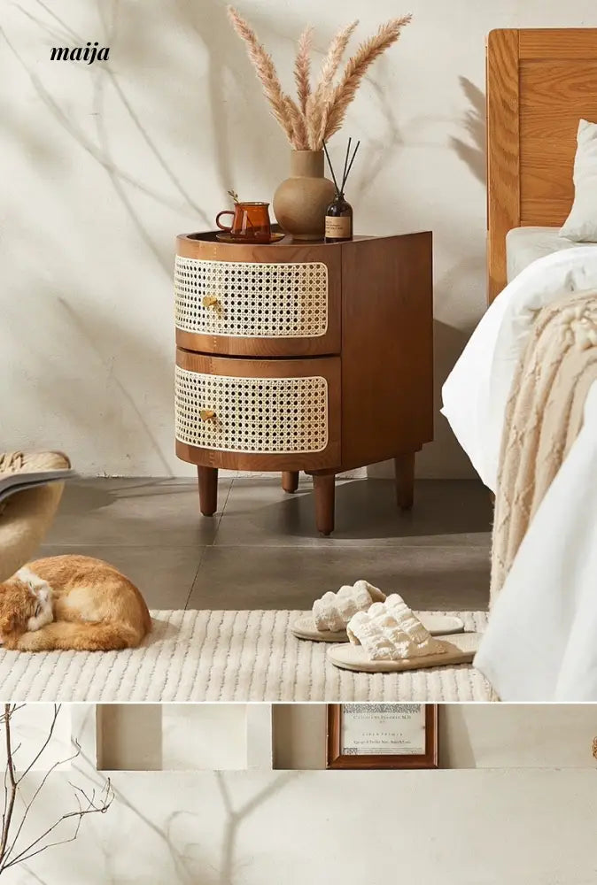 RATTAN CRAFTSMAN Bedside Rattan Cabinet from RATTAN CRAFTSMAN