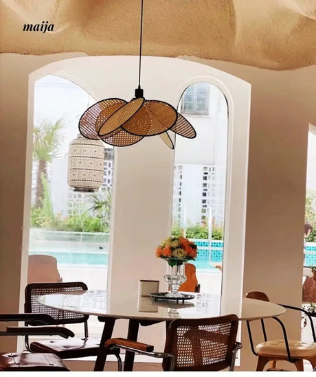 ZHONGSHAN Wabi-Sabi Rattan Chandelier for Living Room from ZHONGSHAN