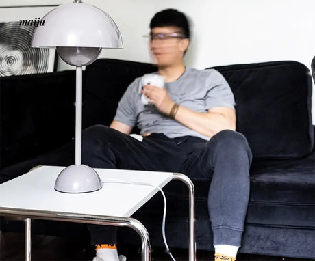 LYNN Scandinavian Clove Mushroom Table Lamp from Lynn's Lamp