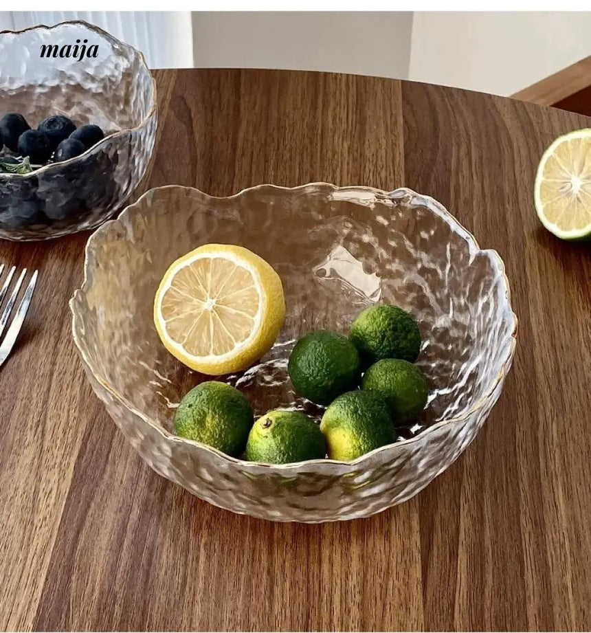 BANKE Transparent Crystal Glass Salad Bowl from BANKE