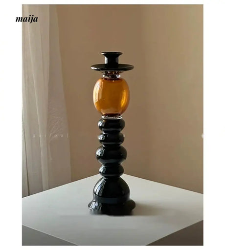 GUIFOU Antique Glass Candle Holder from GUIFOU