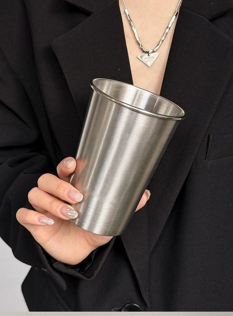COFFEE FRUIT Capacious Glass Stainless Steel Coffee Metal Cup from COFFEE FRUIT